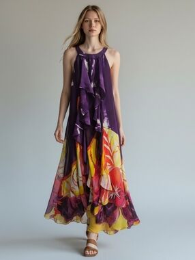 Jennifer Lopez Deep Purple Fabric